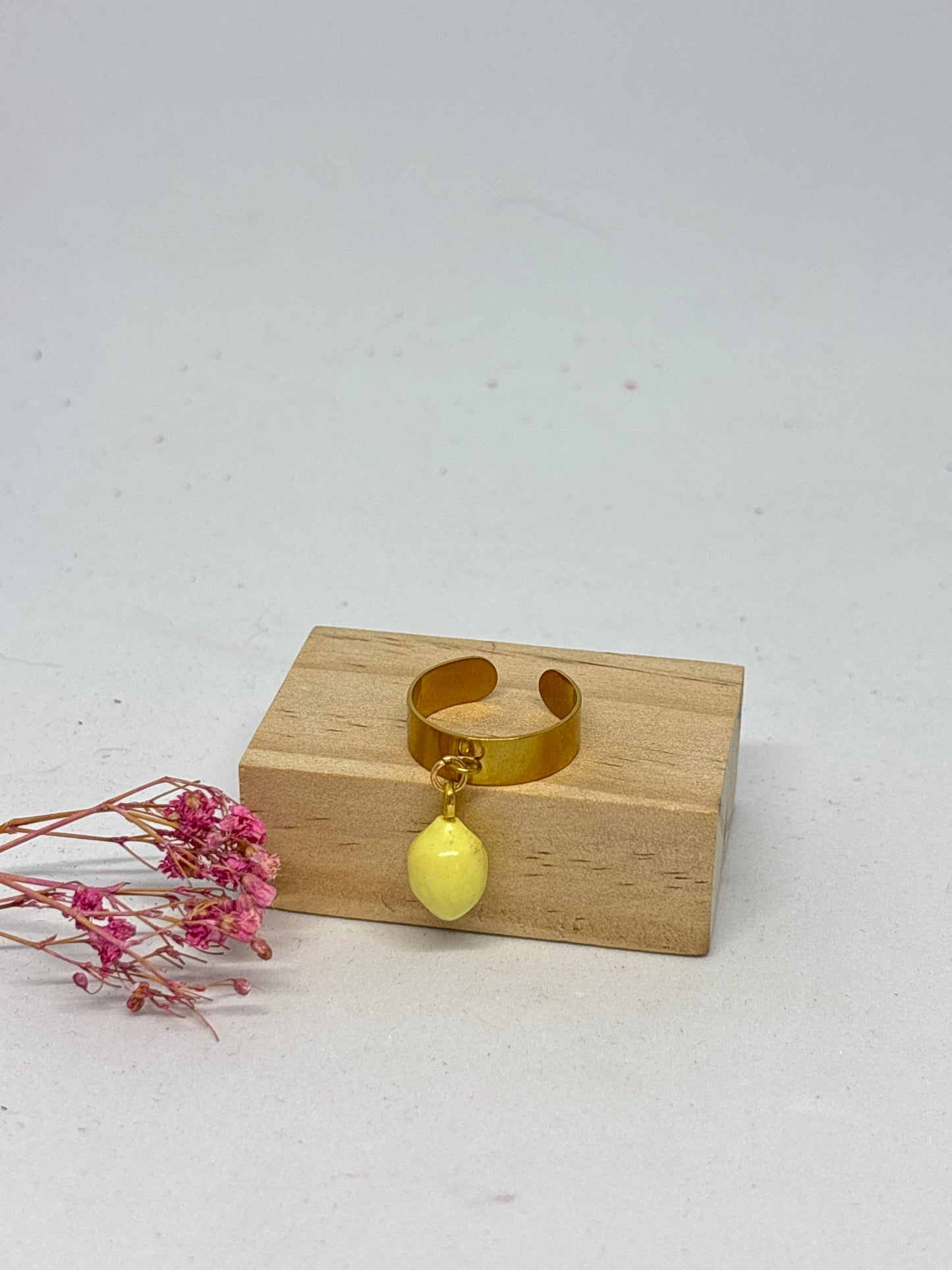Bague pampille S - citron