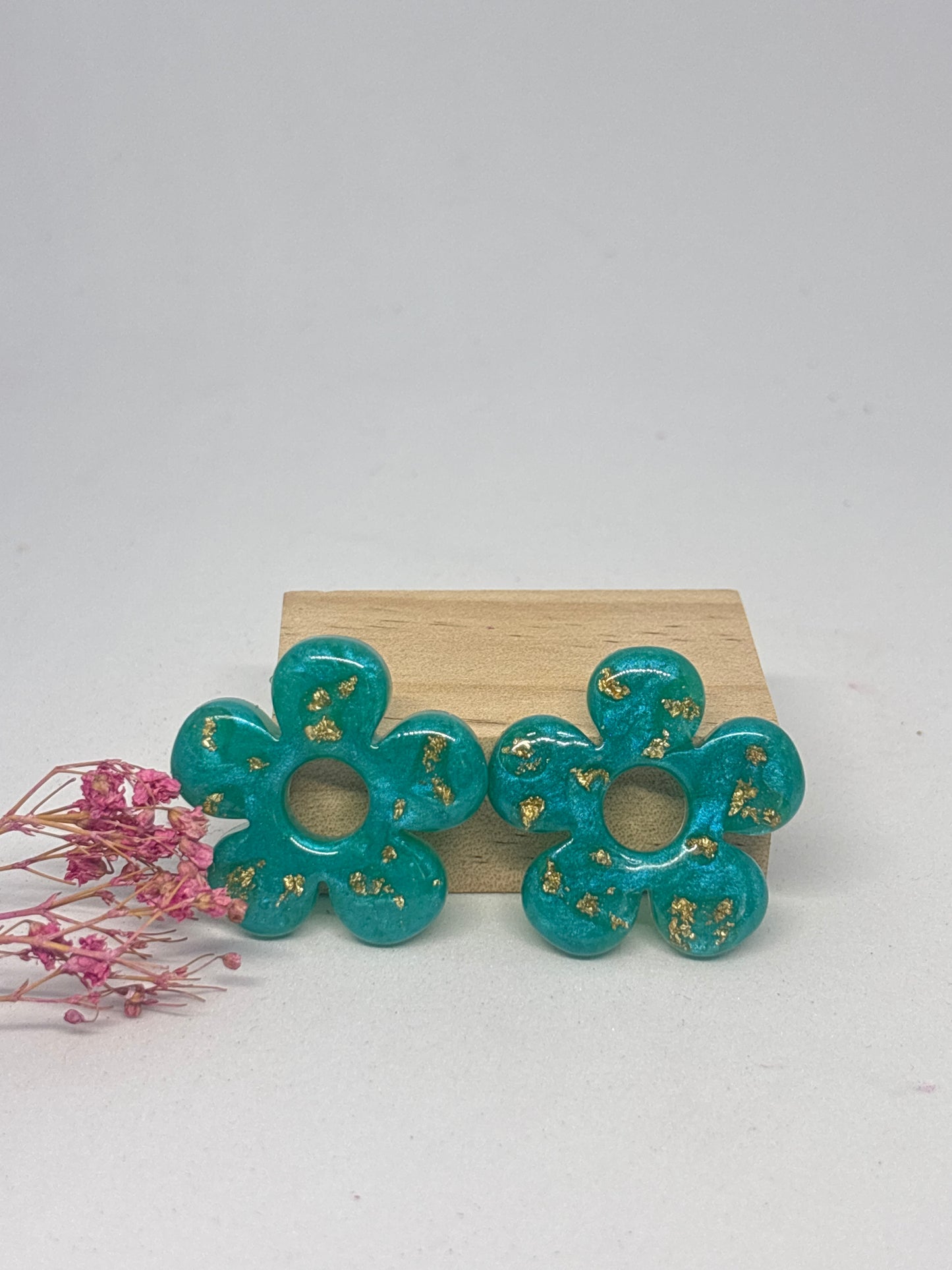 Pampille Bernarde - Teal + feuille d’or
