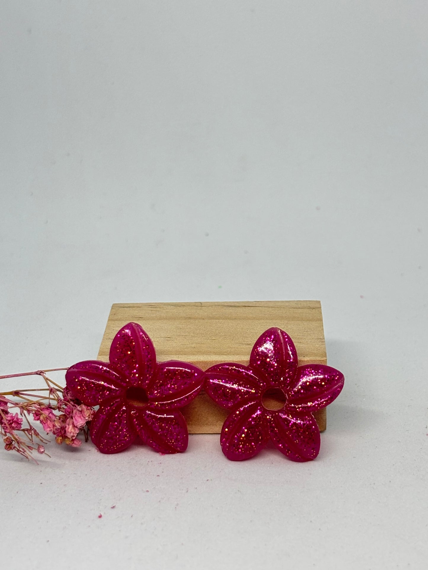 Pampilles Théani - Magenta + paillettes 4/8