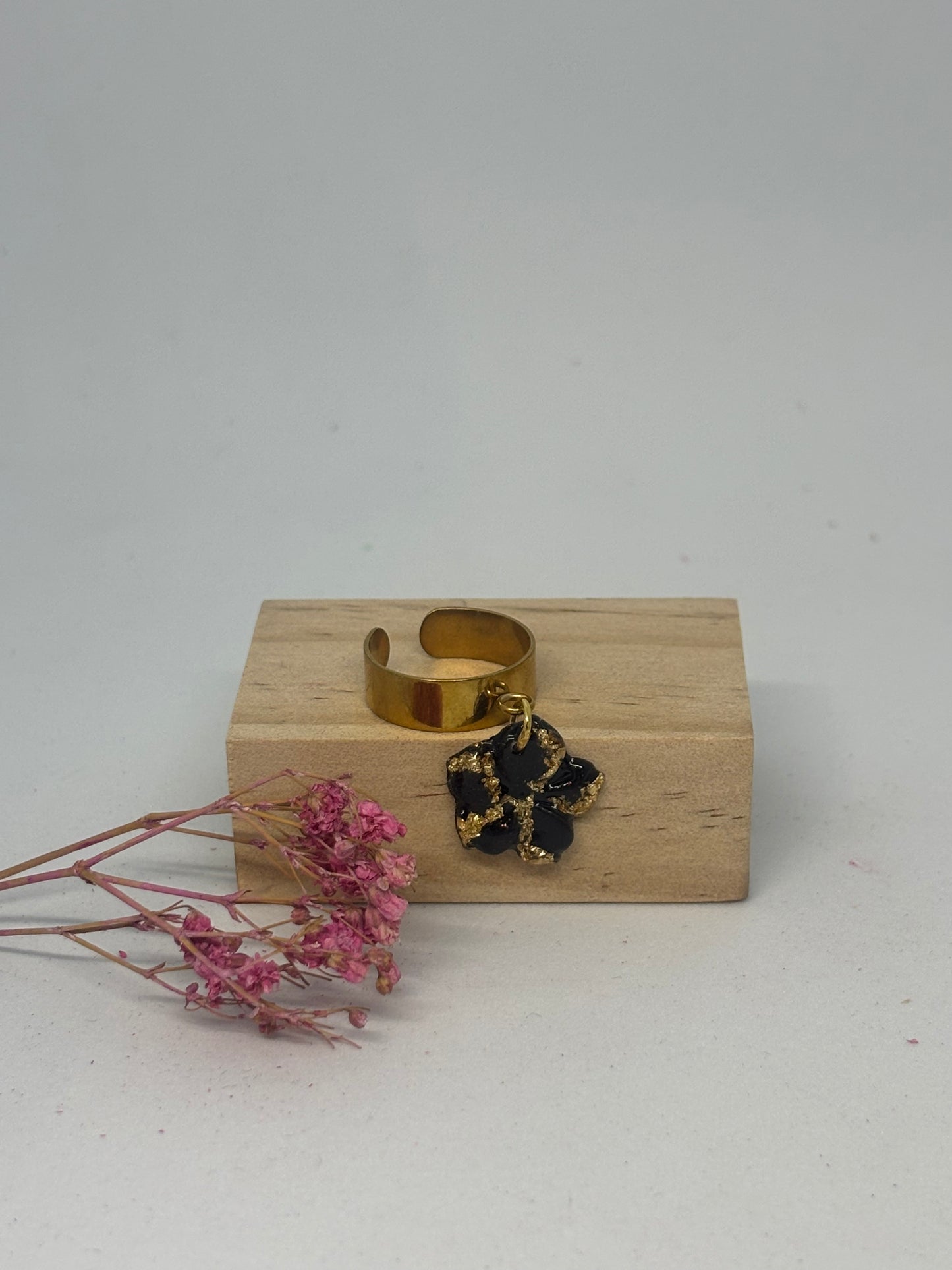 Bague pampille S Moana - black/or