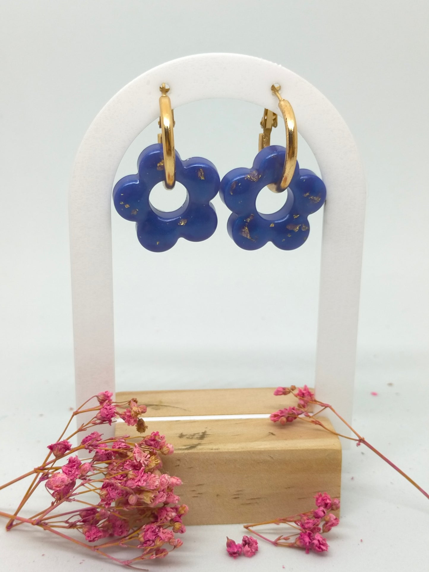 Colette - Blue/feuilles d'or