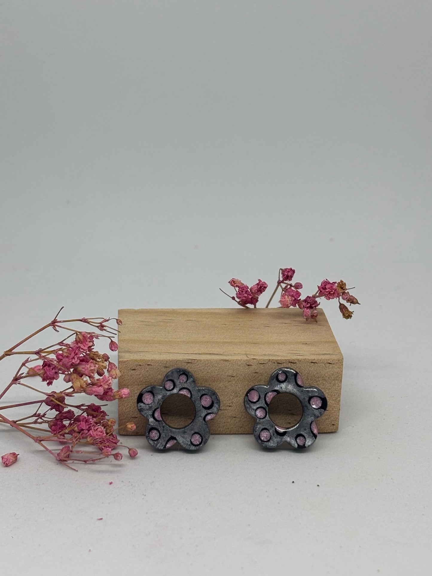 Pampilles Blossom - Léopard gris/rose