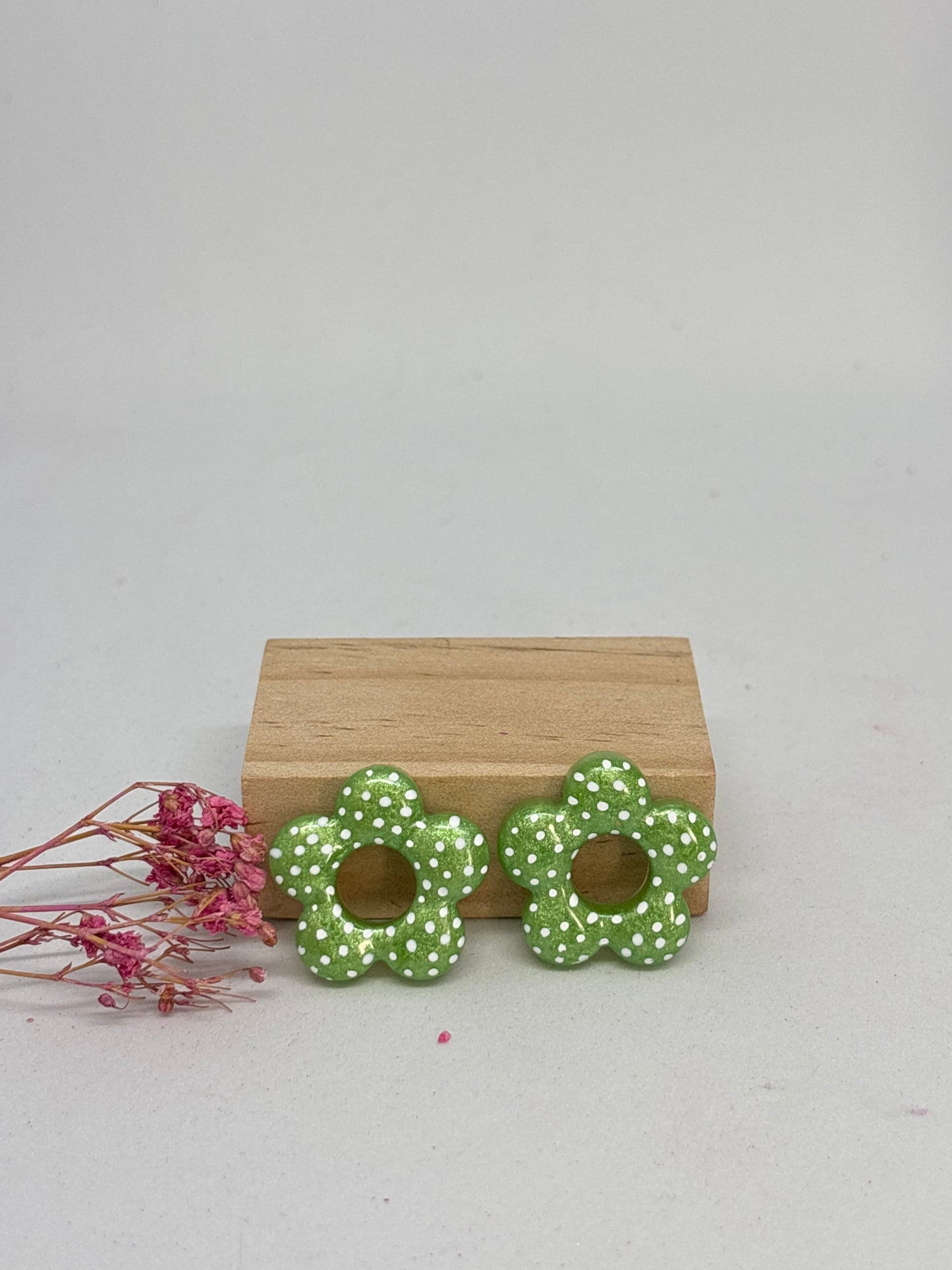 Pampilles Colette - Glitter Green / blanc