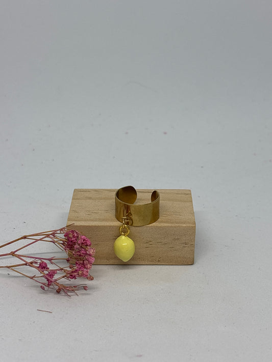 Bague pampille M - citron