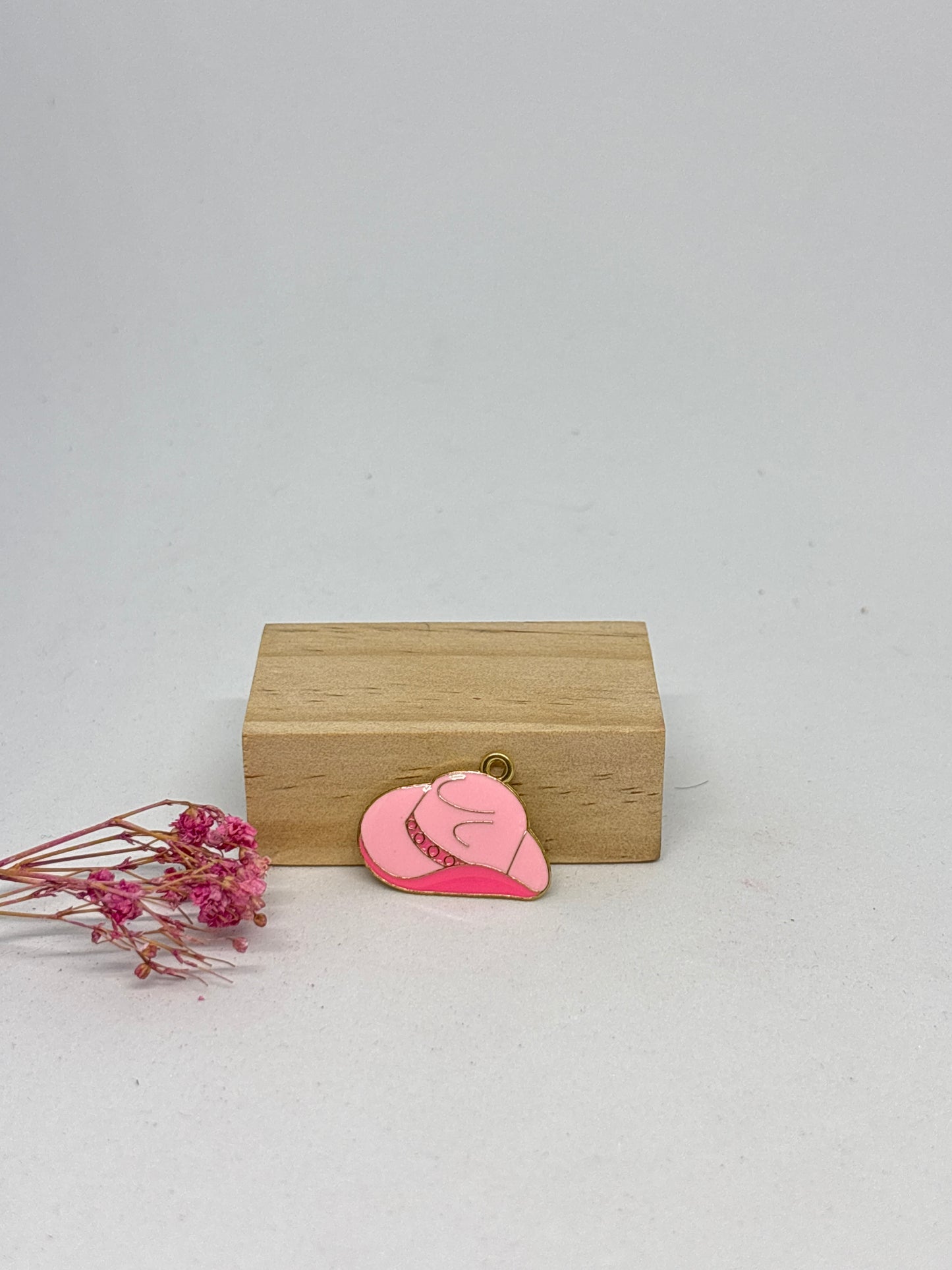 Breloque chapeau 2,6x1,6 cm - acier inoxydable 🤠