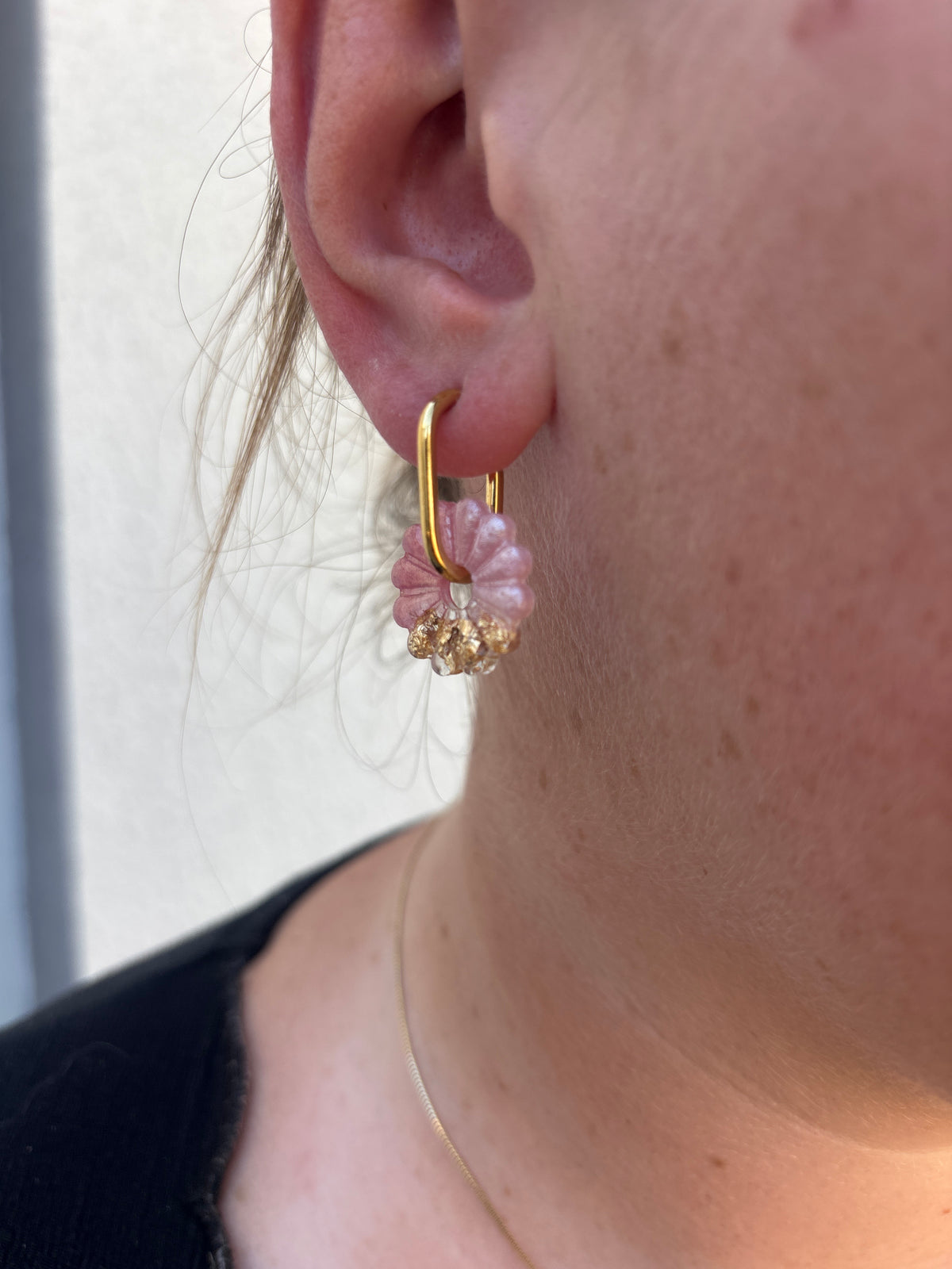 ✨ Créoles U - plaqué or 18K