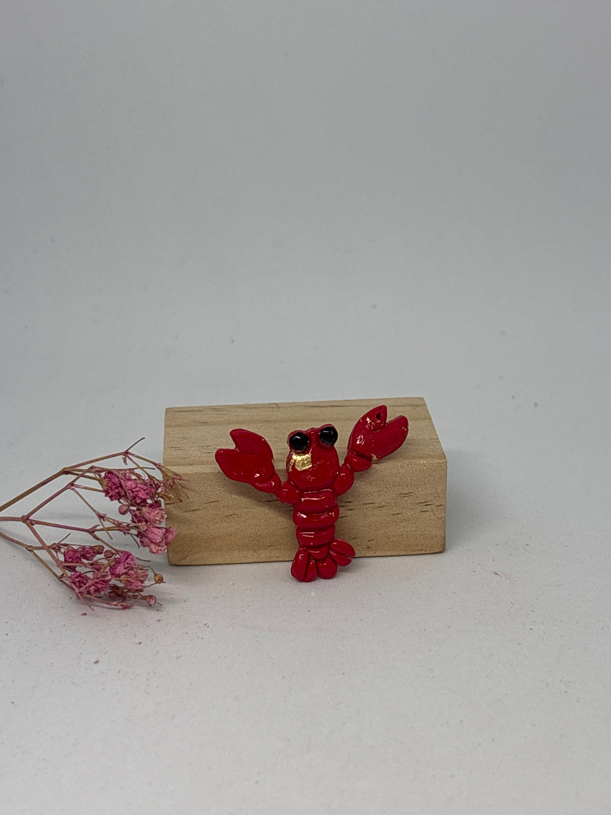 Breloque en pâte fimo - homard 3,5cm