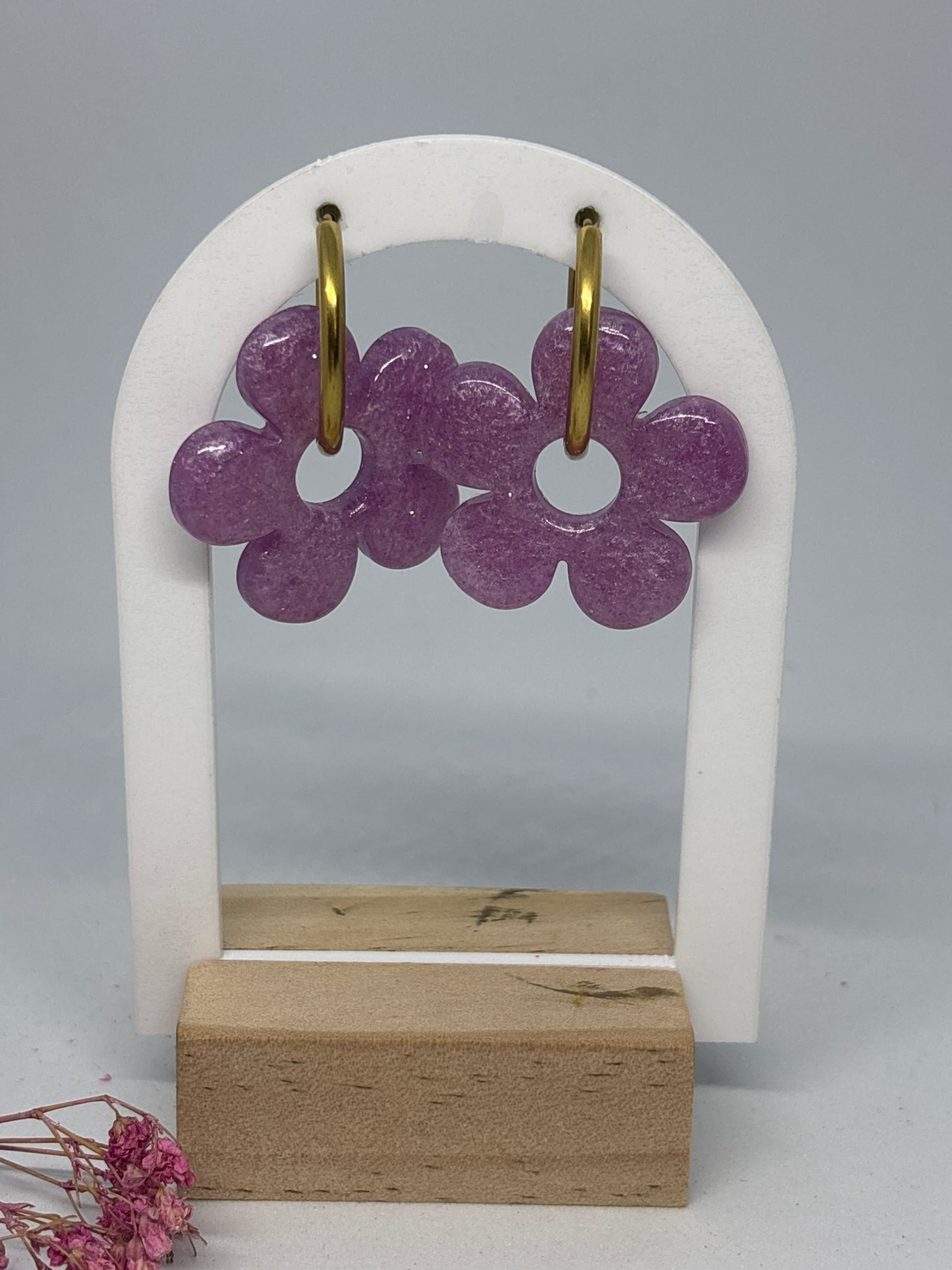 Bernarde - Lavender + paillettes violettes
