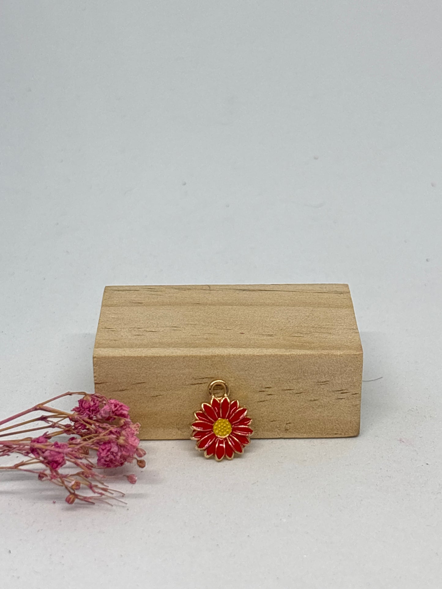 Breloque tournesol 1,3 cm - acier inoxydable 🌻