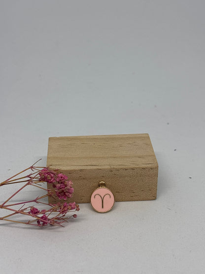 Breloque Signe Astrologique 1,3 cm – Acier inoxydable ✨