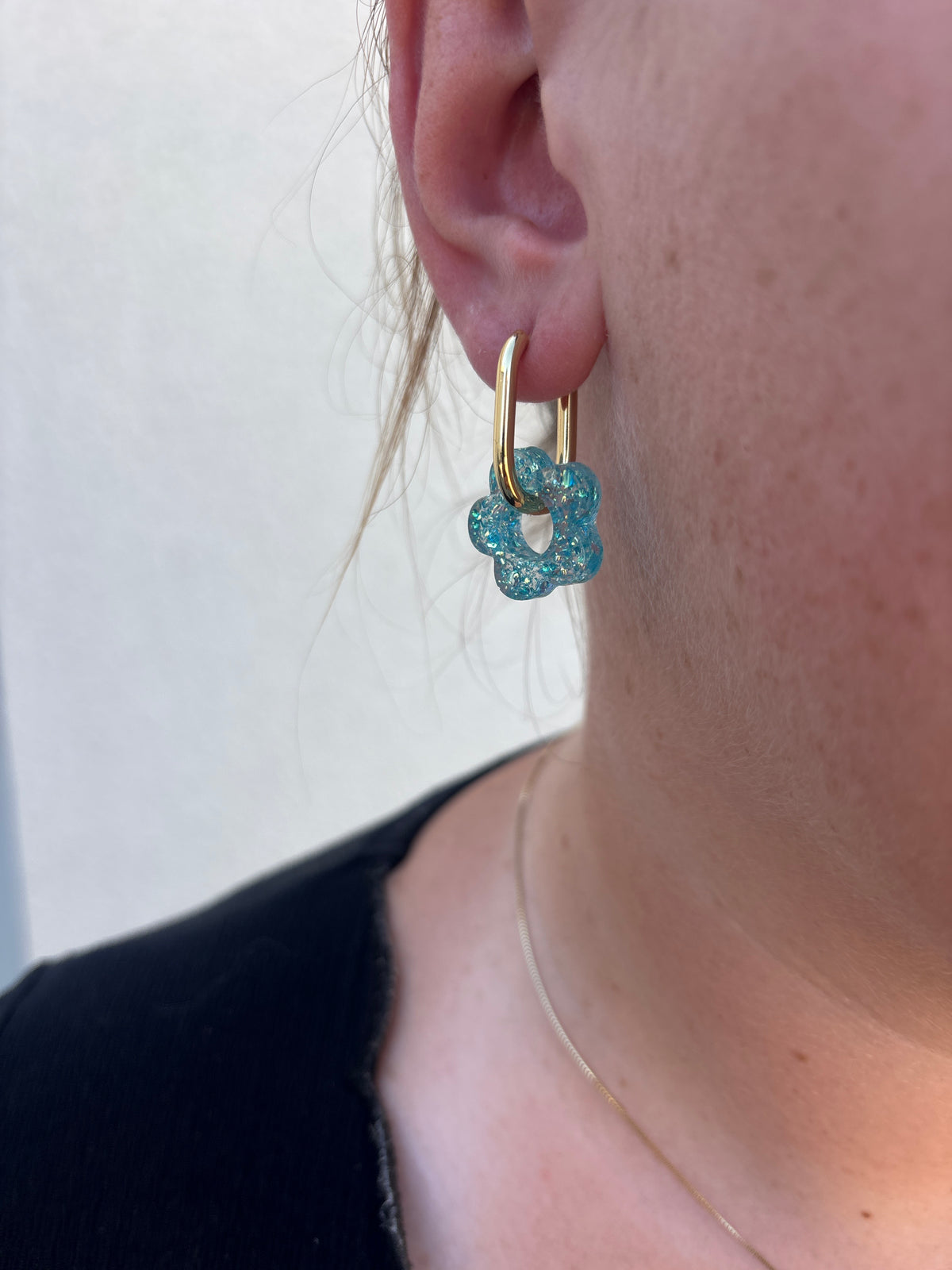 Créoles ovales - plaqué or 18K