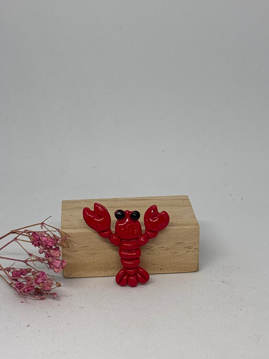 Breloque en pâte fimo - homard 3,5cm