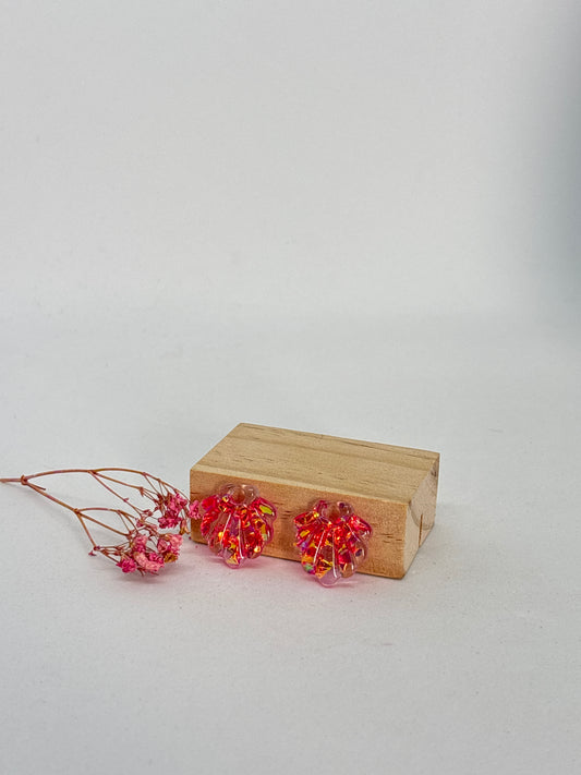 Aire - feuilles rose et or