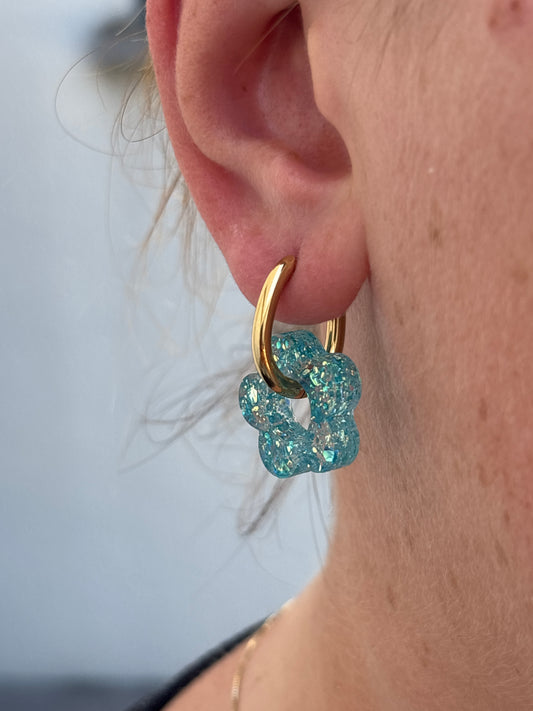 ✨ Créoles goutte d’eau / plaqué or 18K