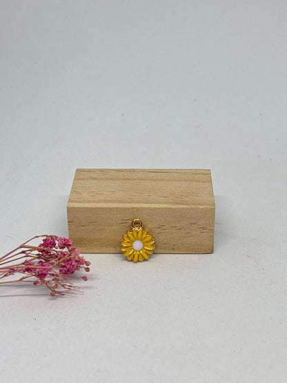 Breloque tournesol 1,3 cm - acier inoxydable 🌻