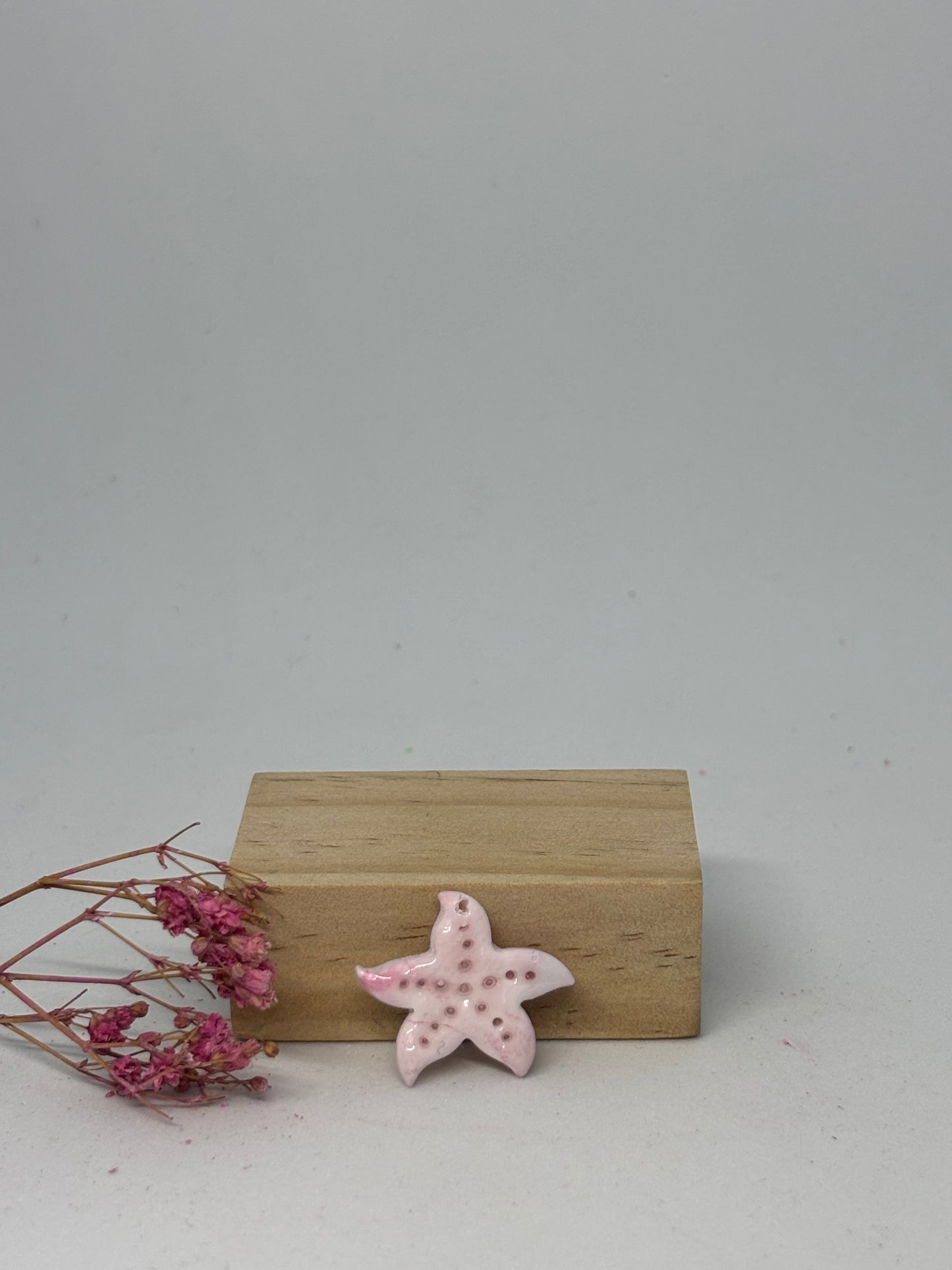 Breloque en pâte fimo - étoile de mer 2cm