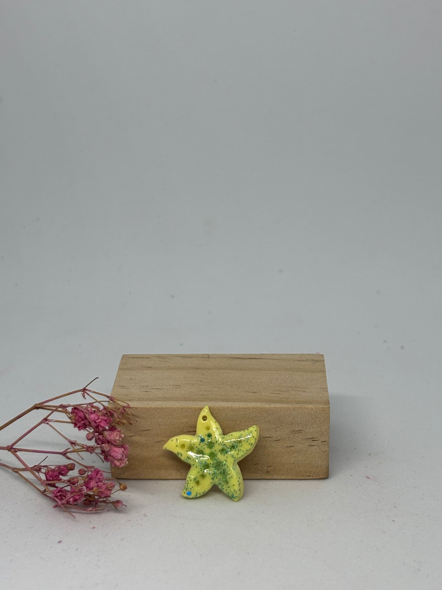 Breloque en pâte fimo - étoile de mer 2cm