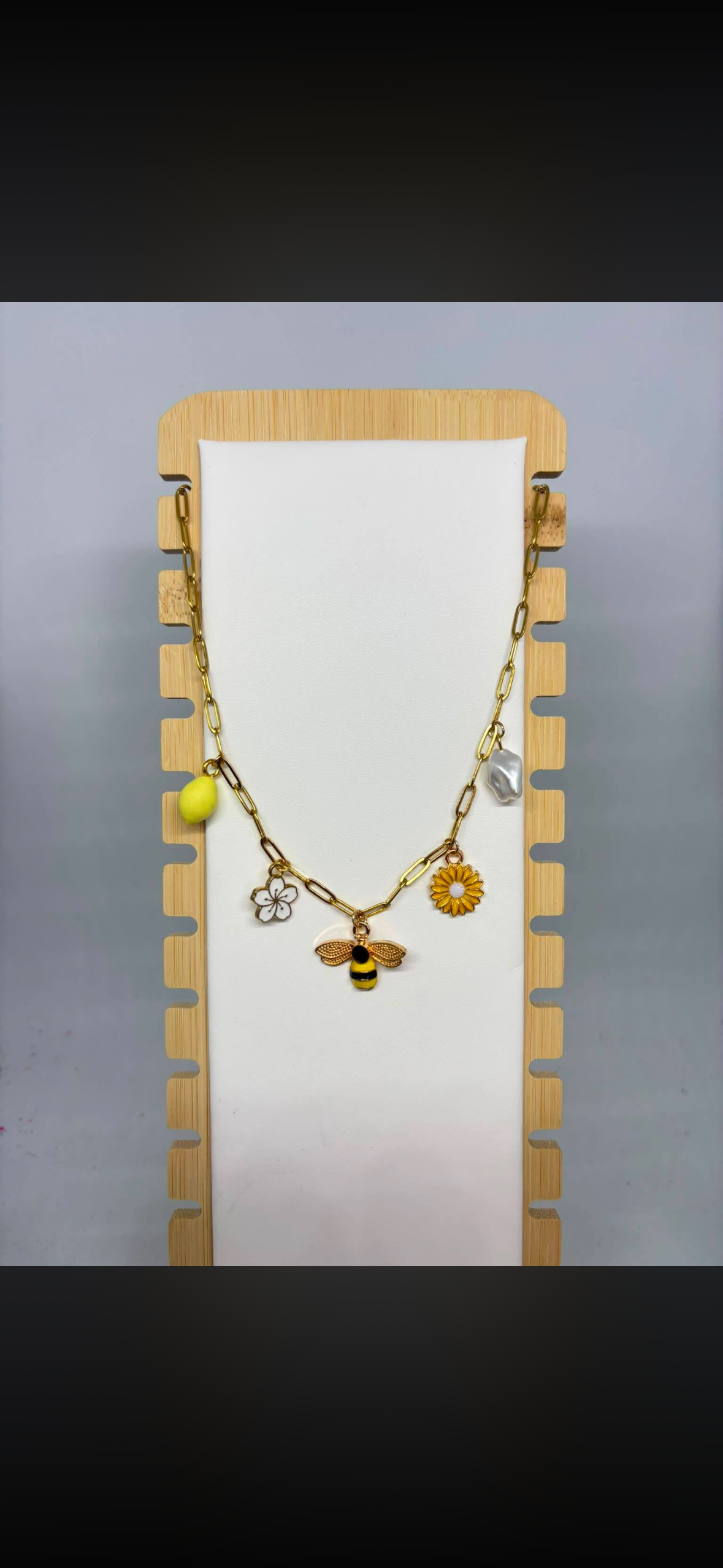 Collier breloque acier inoxydable