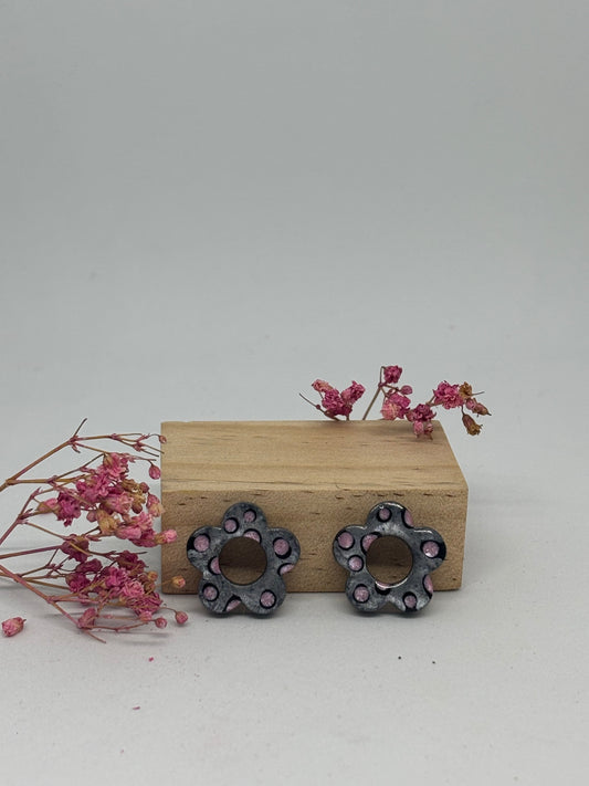 Pampilles Blossom - Léopard gris/rose