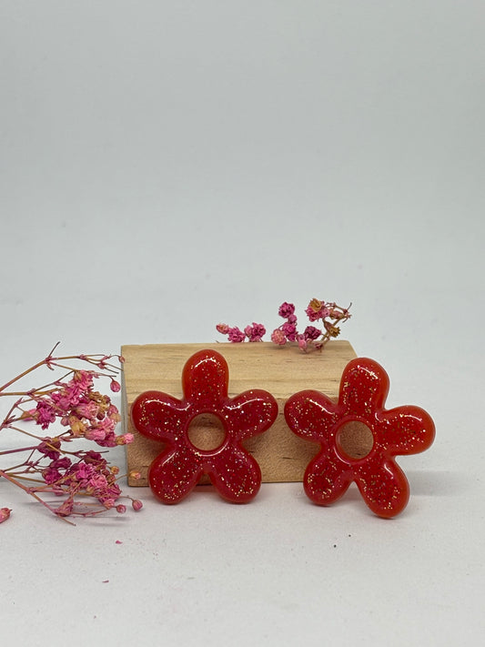 Pampilles Suzanne - Red + paillettes