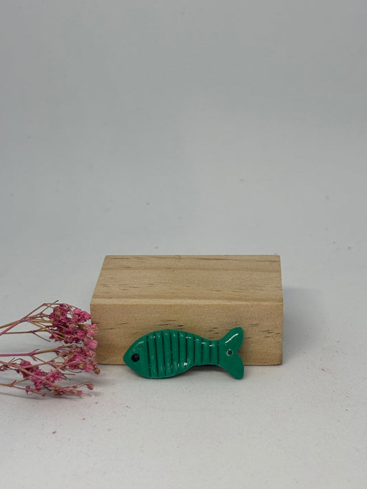Breloque en pâte fimo - poisson 3,3cm