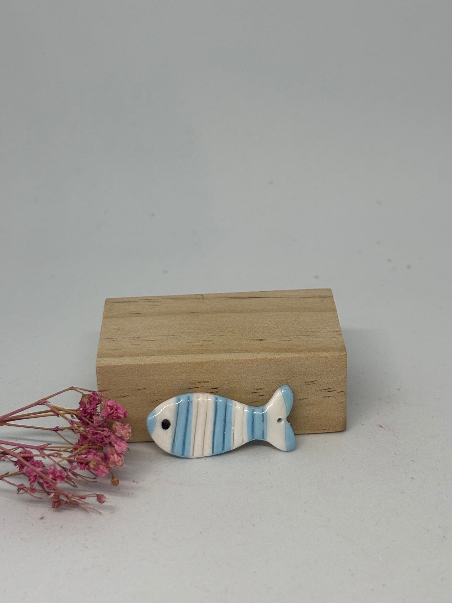 Breloque en pâte fimo - poisson 3,3cm