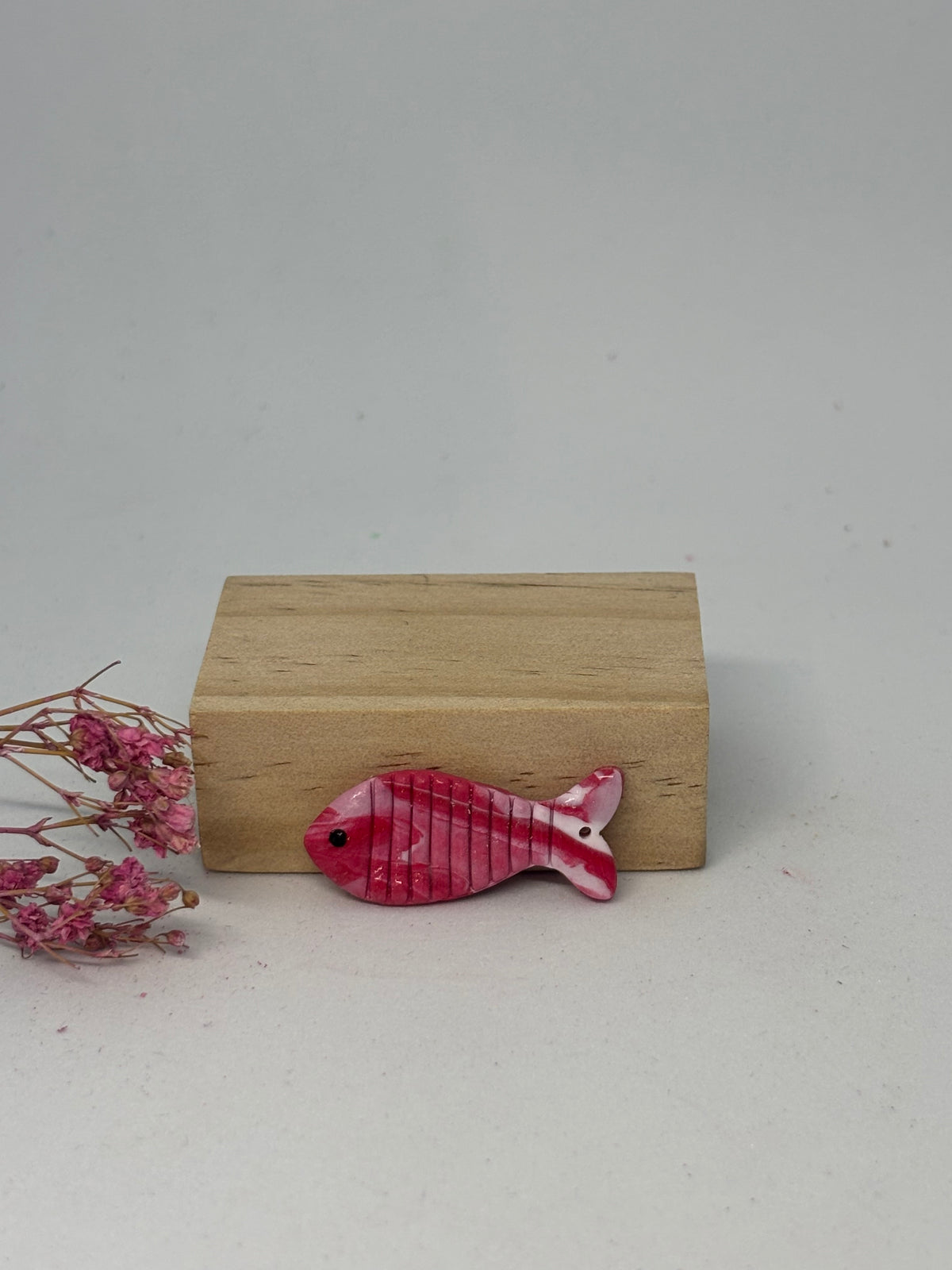Breloque en pâte fimo - poisson 3,3cm
