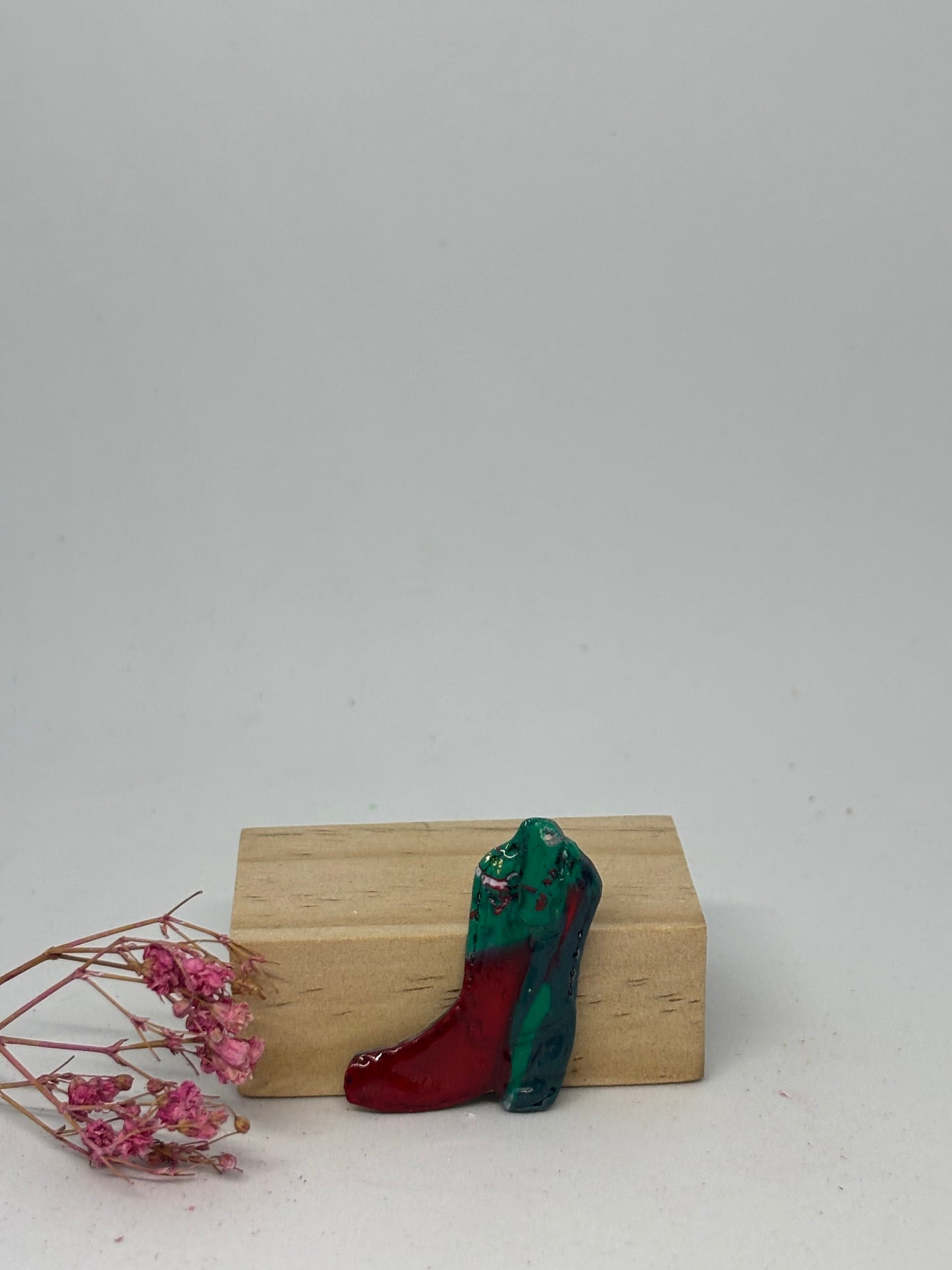 Breloque en pâte Fimo - Santiag 3,5cm