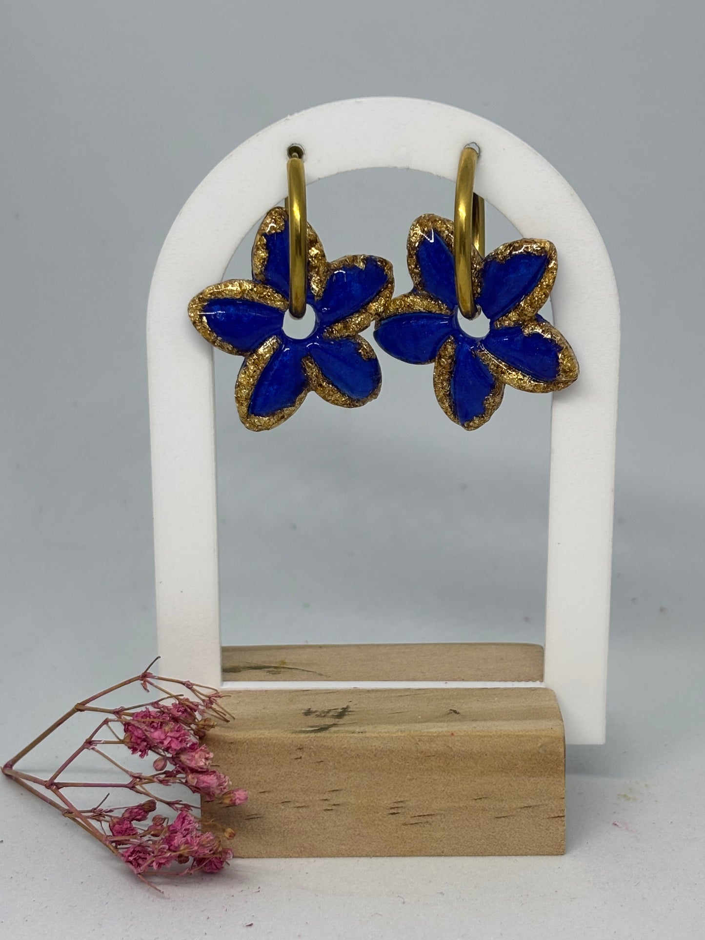 Théani - Blue/feuilles or