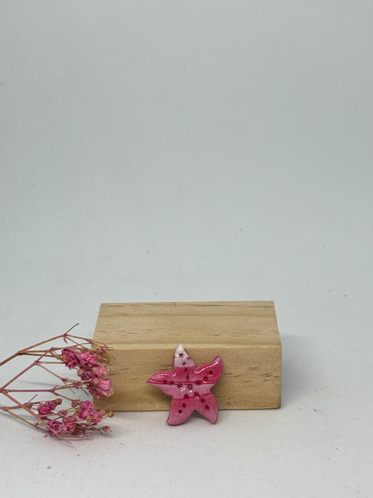 Breloque en pâte fimo - étoile de mer 2cm
