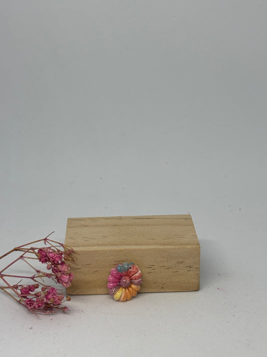 Breloque en pâte fimo - marguerite 1,5cm